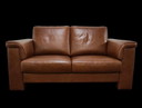 Banquette design 2 places en cuir (160 cm)