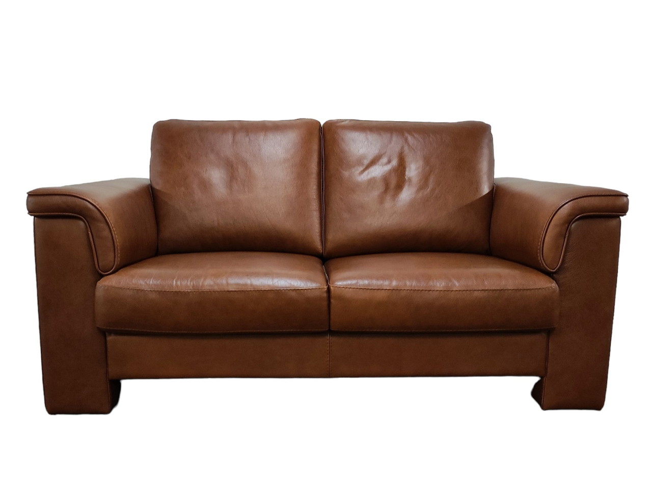 Divano di design in pelle a 2 posti (160 cm)