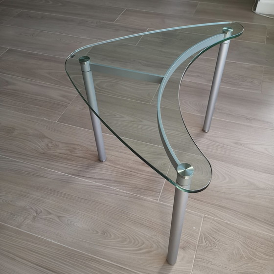 Image 1 of 2x Rolf Benz glass side tables