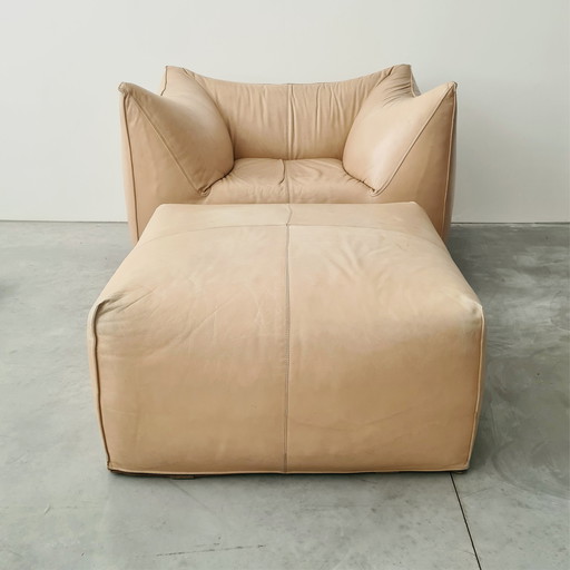 Mario Bellini Le Bambole armchair + ottoman for B&B Italia