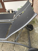 2 x chaises longues réglables DesJoyaux, qualité supérieure