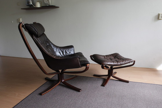 Image 1 of 2x Vatne Møbler Sigurd Ressell Highback chairs