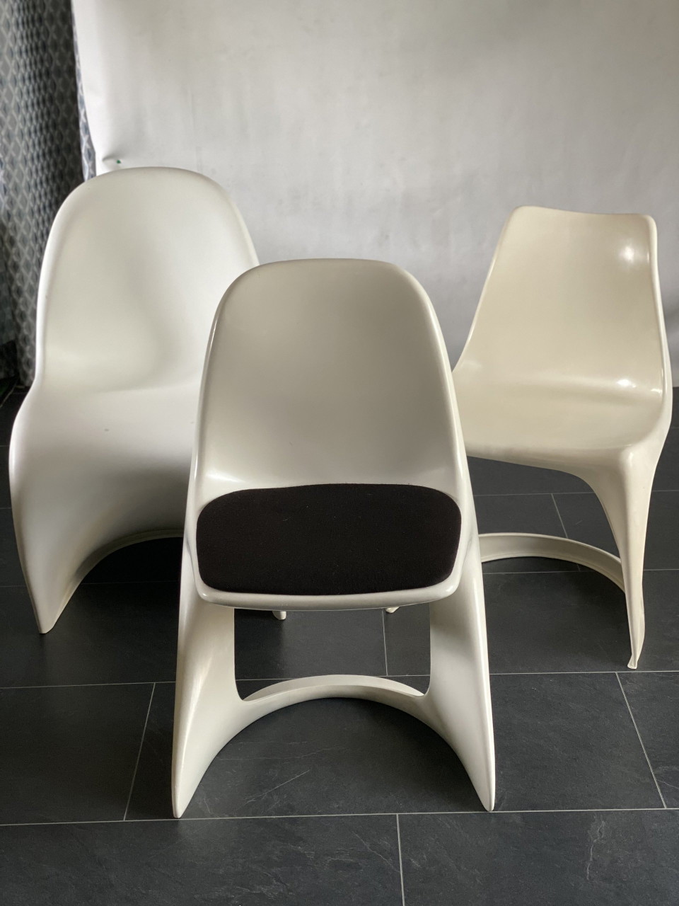 3x Chaise de l'ère spatiale