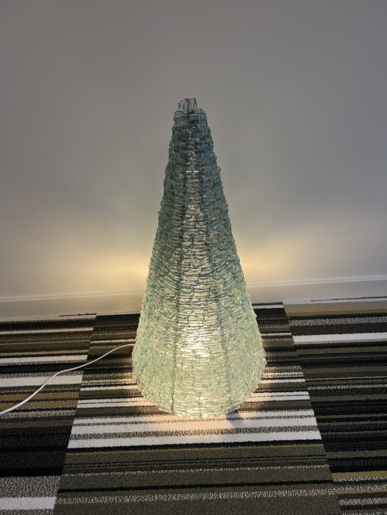 Image 1 of Table lamp from the seventies, glass art