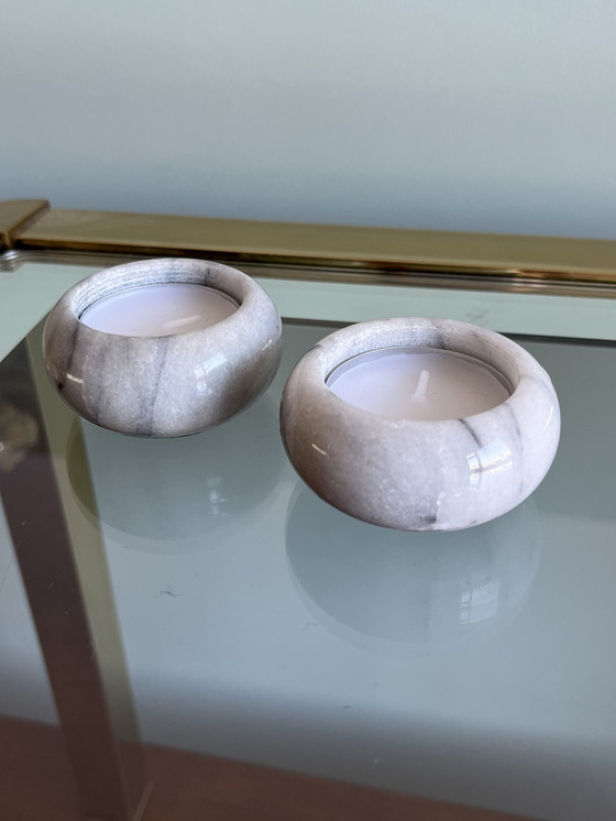 Image 1 of 2x vintage tea light holders