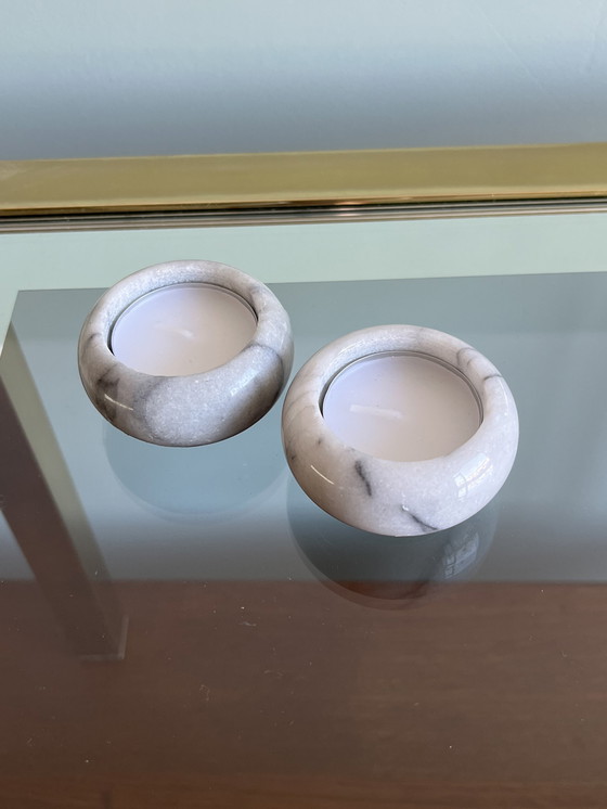 Image 1 of 2x vintage tea light holders