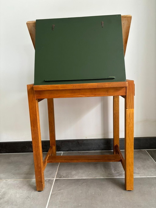 Drafting Table Wood With Formica Top.