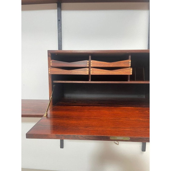 Image 1 of Vintage wooden wall unit by Poul Cadovius, Denmark 1960