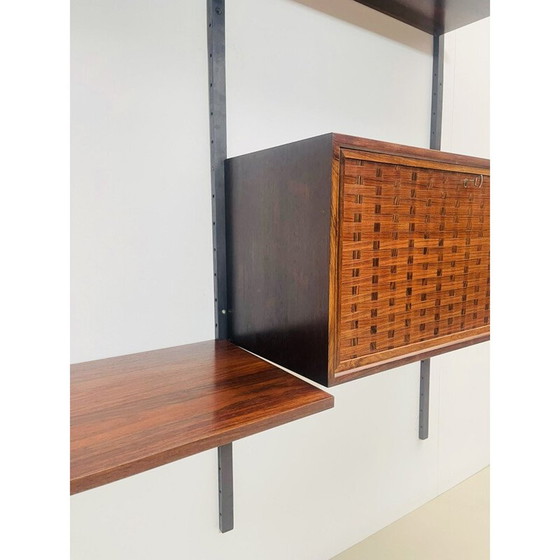 Image 1 of Vintage wooden wall unit by Poul Cadovius, Denmark 1960