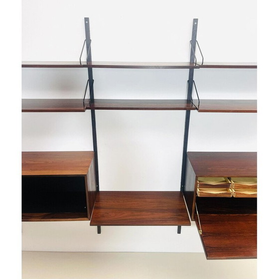 Image 1 of Vintage wooden wall unit by Poul Cadovius, Denmark 1960