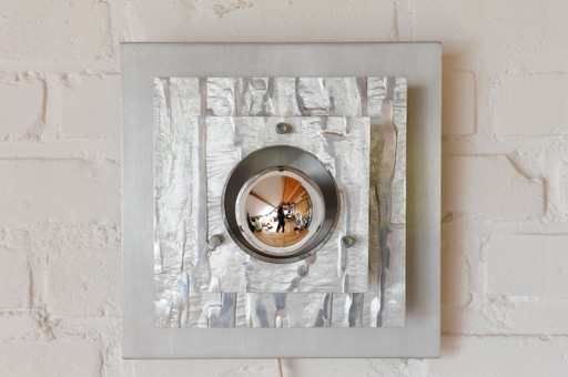 Aluminum 70S Brutalist Wall Lamp