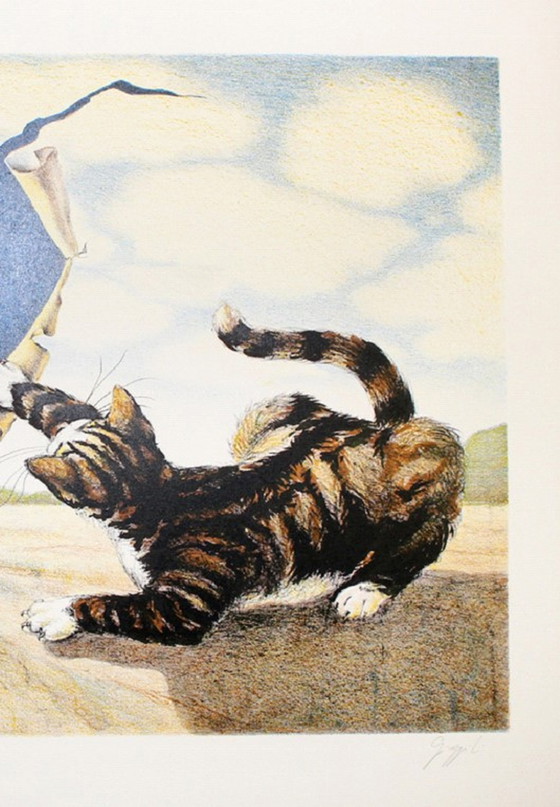 Image 1 of Giuliano Giuggioli - Gatti con luna