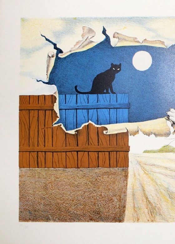 Image 1 of Giuliano Giuggioli - Gatti con luna