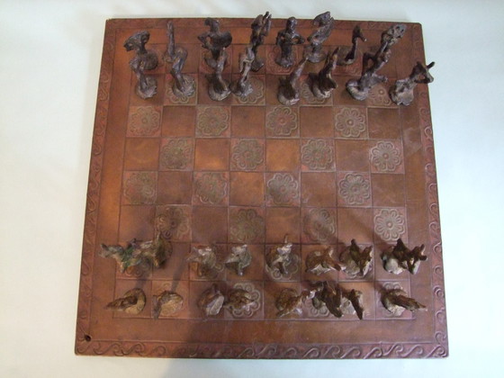 Image 1 of Brutalist chess game