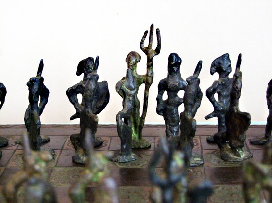 Image 1 of Brutalist chess game