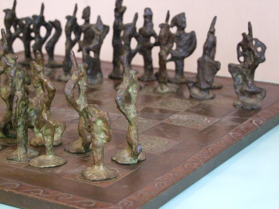 Image 1 of Brutalist chess game