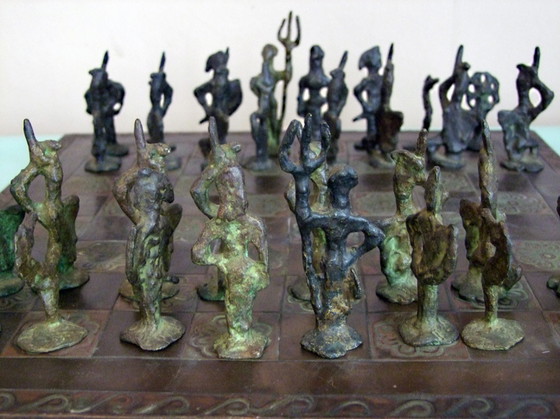 Image 1 of Brutalist chess game