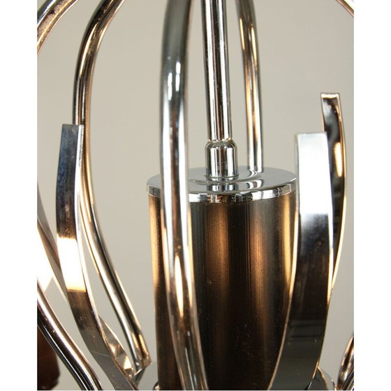 Image 1 of Lampadario vintage a forma di cigno cromato, 1970