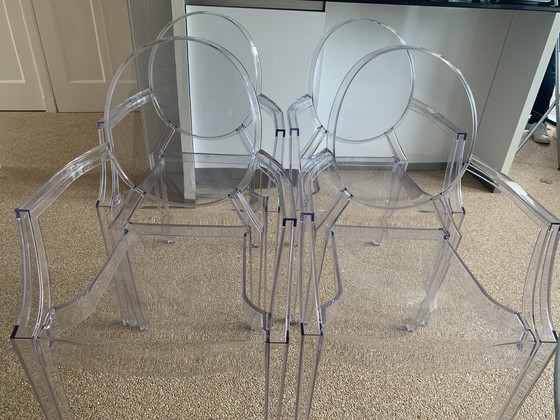 Image 1 of 4x Louis Ghost Chairs Kartell