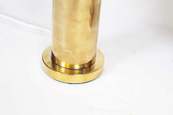 Image 1 of 2X Vintage Brass Sputnik Table Lamps By Solken Leuchten