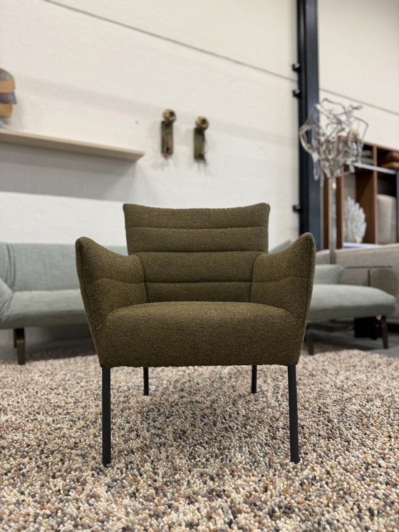 Image 1 of Sillón Cocoon de Label Vandenberg en tela berbere verde 