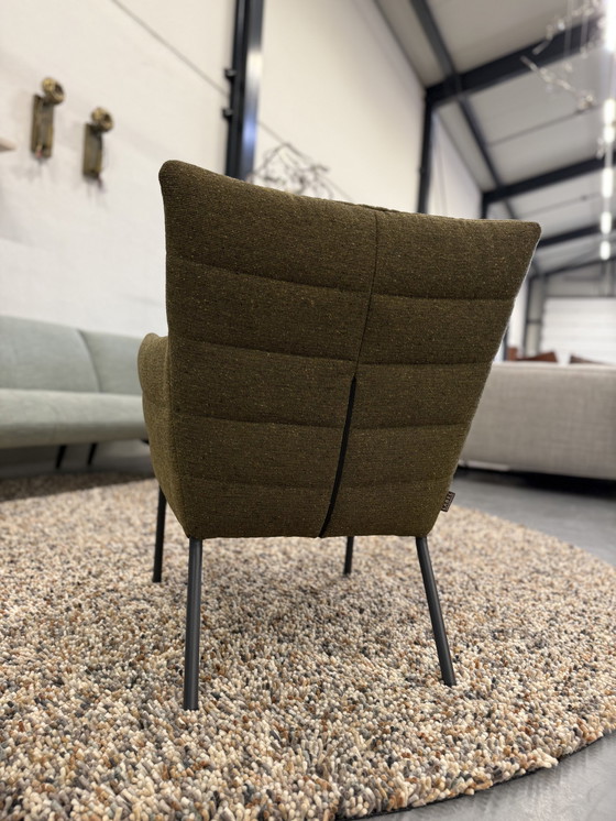 Image 1 of Sillón Cocoon de Label Vandenberg en tela berbere verde 