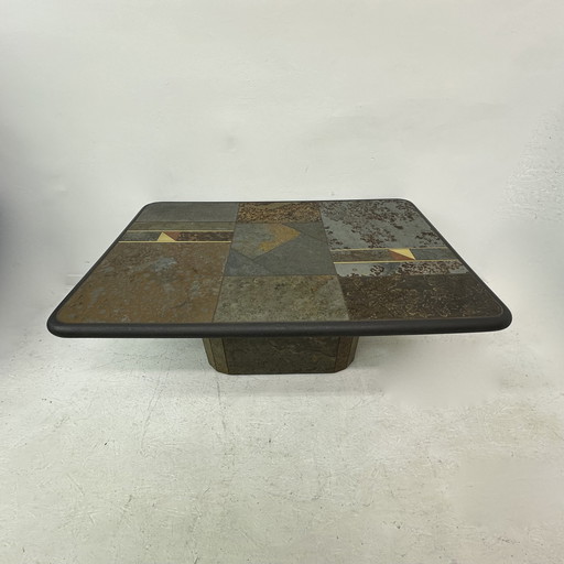 Brutalist Coffee Table Natural Stone , 1970’S