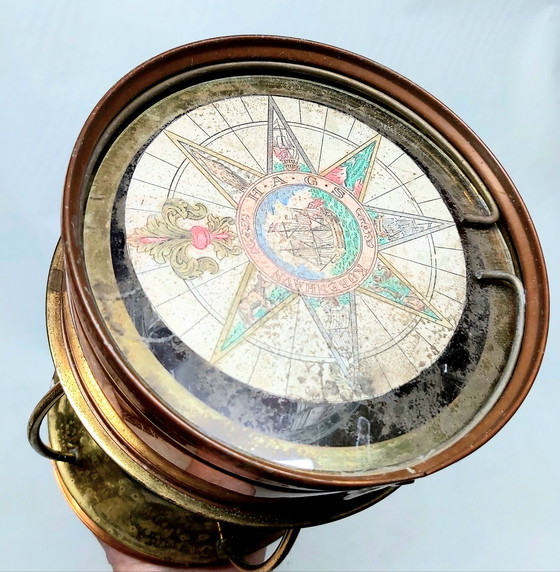 Image 1 of Lampada da nave vintage in rame