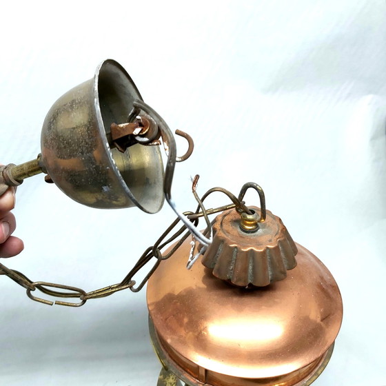 Image 1 of Lampada da nave vintage in rame