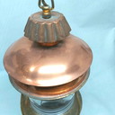 Lampe de bateau vintage en cuivre
