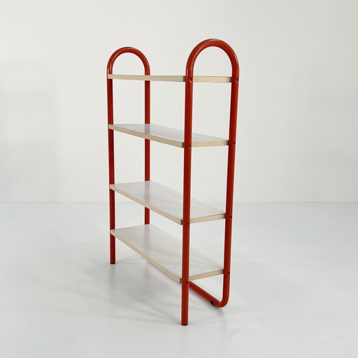 Orange Tubular Bookcase, 1970S