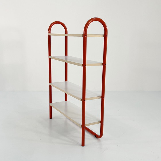 Image 1 of Orange Tubular Bookcase, 1970S