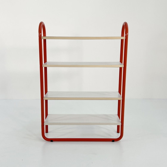 Image 1 of Orange Tubular Bookcase, 1970S