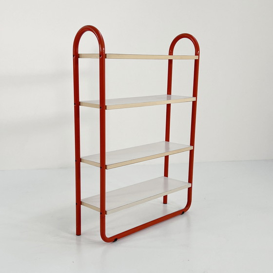 Image 1 of Orange Tubular Bookcase, 1970S