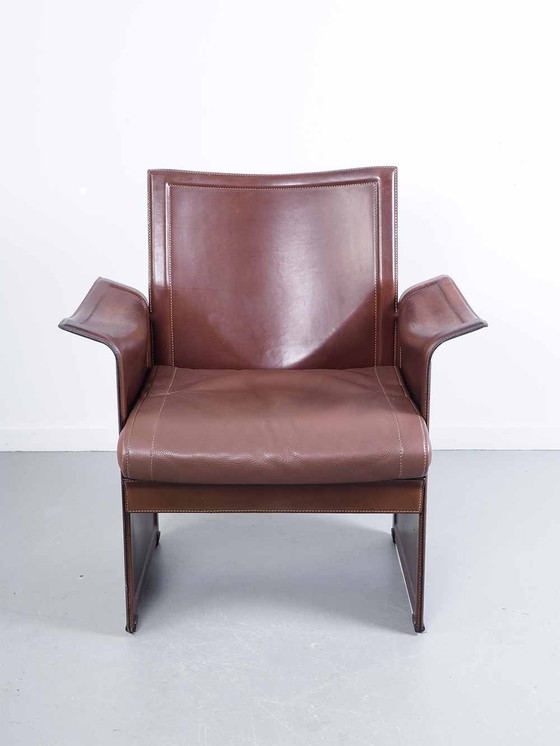 Image 1 of Leather Chair - Matteo Grassi - Tito Agnoli