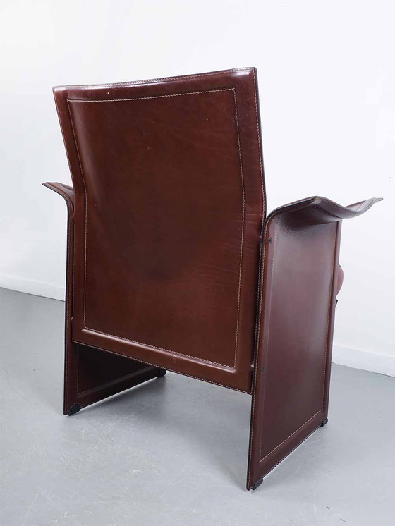 Image 1 of Chaise en cuir - Matteo Grassi - Tito Agnoli