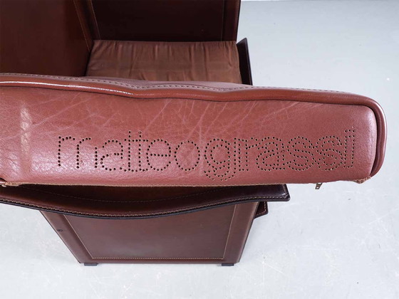 Image 1 of Chaise en cuir - Matteo Grassi - Tito Agnoli