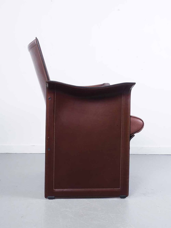 Image 1 of Chaise en cuir - Matteo Grassi - Tito Agnoli