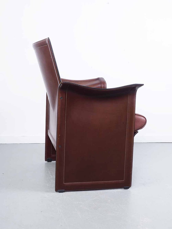 Image 1 of Chaise en cuir - Matteo Grassi - Tito Agnoli