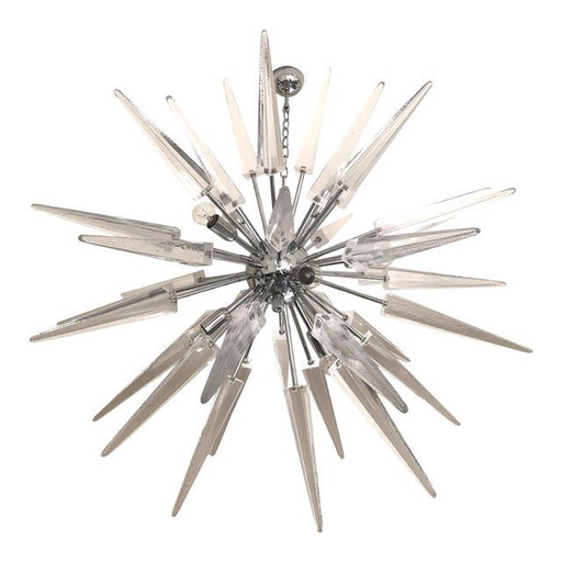 Contemporary “Spikes” Murano Glass Sputnik Chandelier