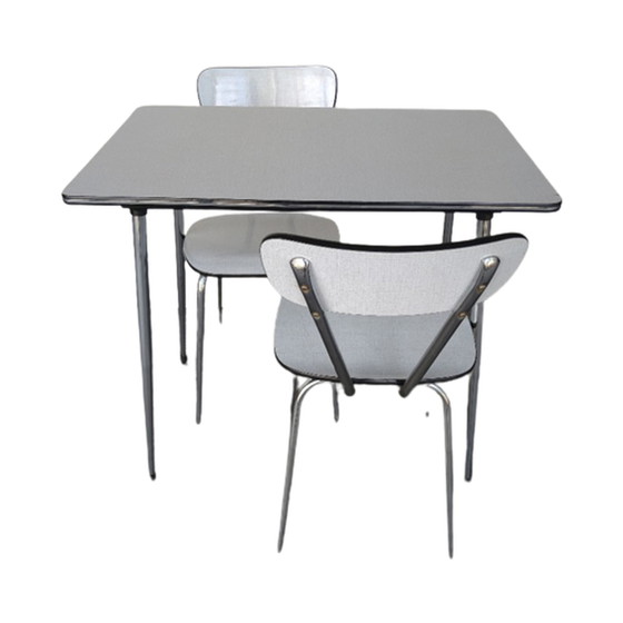 Image 1 of Table de salle à manger Formica + 2 chaises