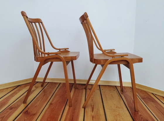 Image 1 of Czechoslovakian Chairs By L. Volák For Ton, 1960S, Set Of 2