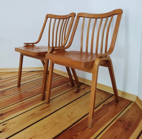 Image 1 of Czechoslovakian Chairs By L. Volák For Ton, 1960S, Set Of 2