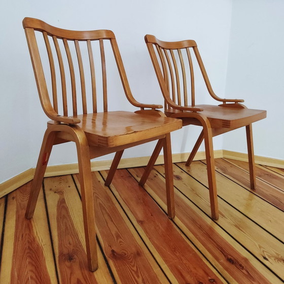 Image 1 of Czechoslovakian Chairs By L. Volák For Ton, 1960S, Set Of 2