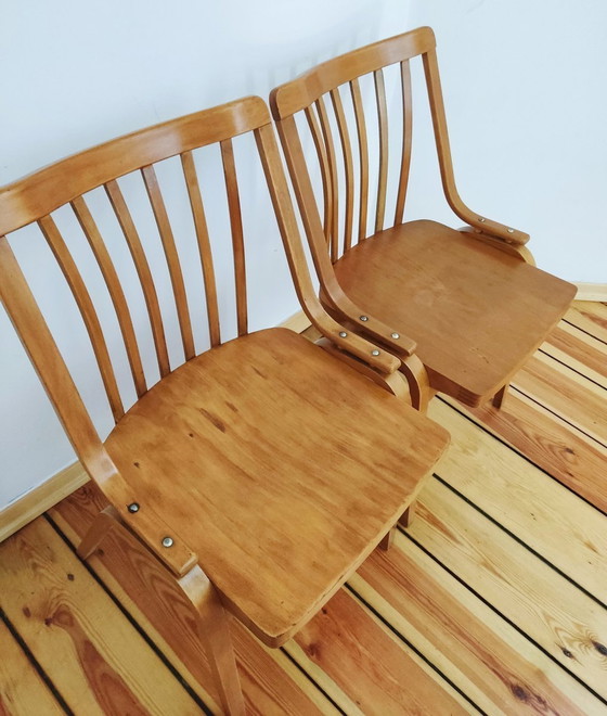 Image 1 of Czechoslovakian Chairs By L. Volák For Ton, 1960S, Set Of 2