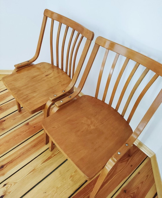 Image 1 of Czechoslovakian Chairs By L. Volák For Ton, 1960S, Set Of 2