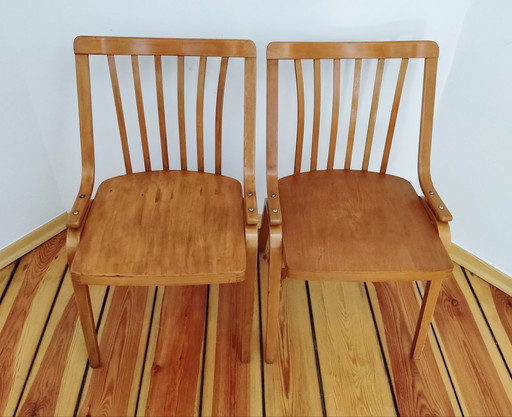 Czechoslovakian Chairs By L. Volák For Ton, 1960S, Set Of 2