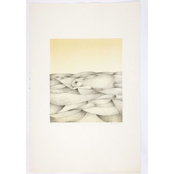 Image 1 of Litografia vintage "Portfolio Polymorphose" di François-Xavier Lalanne, 1978