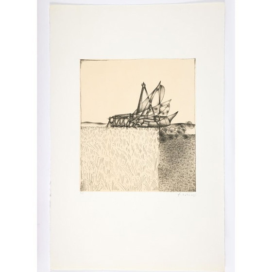 Image 1 of Litografia vintage "Portfolio Polymorphose" di François-Xavier Lalanne, 1978