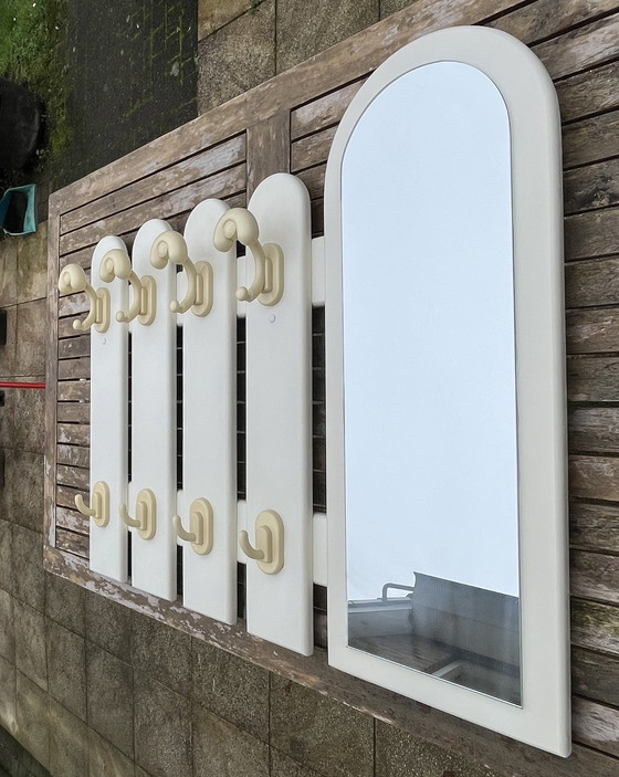 Image 1 of Vintage Space Age Coat Rack with Mirror